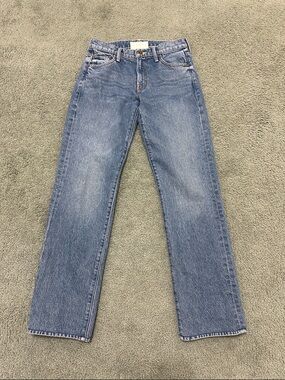 Mother Snacks The Relish Sneak Jeans Rolling In The Dough Straight Mid Rise 26